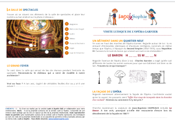 Livret jeu Opéra Garnier en famille