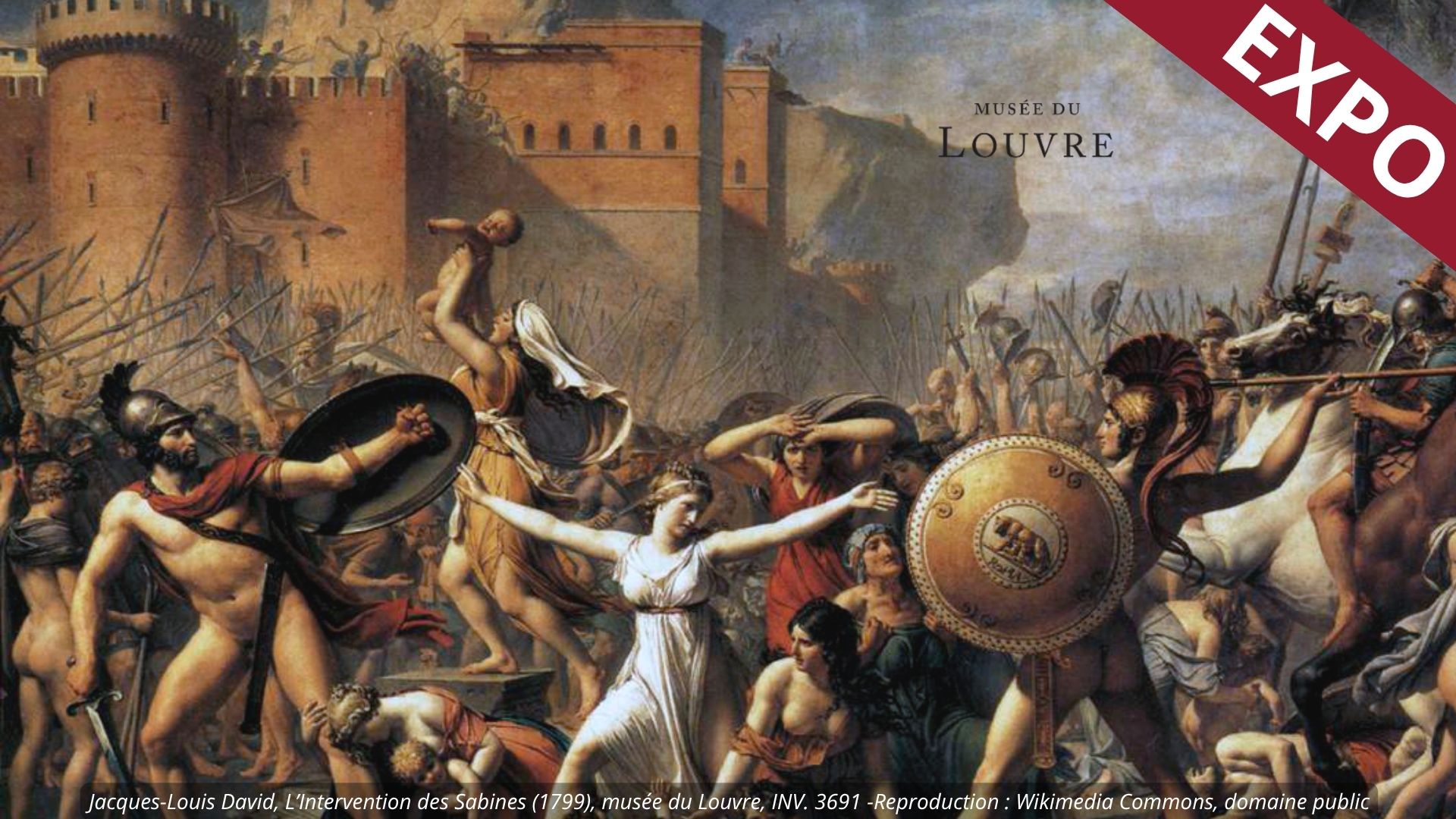 exposition David au Louvre en famille