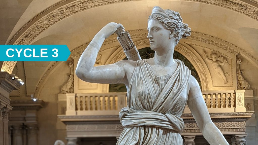 diane chasseresse au louvre mythologie romaine